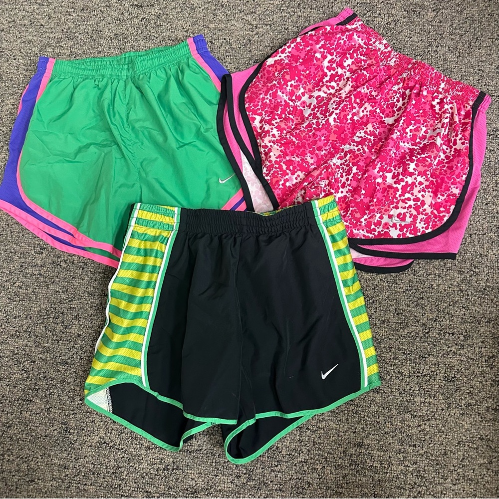 LOT of 3 NIKE DRI FIT TEMPO RUNNING ATHLETIC SHORTS WOMEN SZ XS